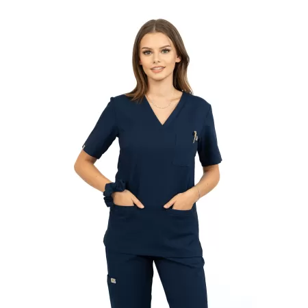 Bluzka medyczna SCRUBS MEDI TEDDY - TALLANTE NAVI CALM